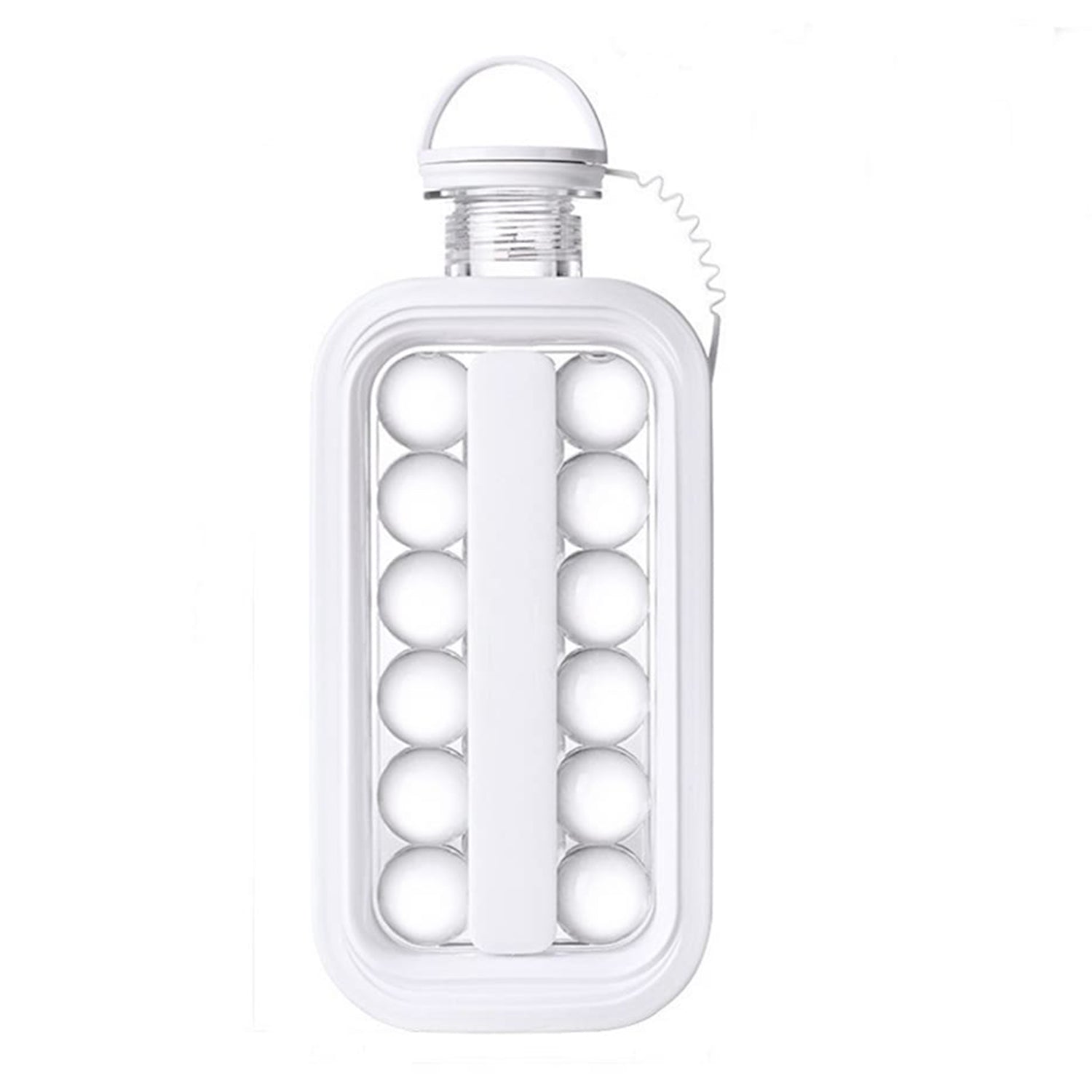 5359 Ice Tray, Foldable Ice Cube Molds with Lid,2-in-1 Ice Box, Ice Cube Speeder, Ice Ball Maker, Ice Cube Making Bottle,14-Ice Balls, For outing camping hiking DeoDap 5359 Ice Tray, Foldable Ice Cube Molds with Lid,2-in-1 Ice Box, Ice Cube Speeder, Ice Ball Maker, Ice Cube Making Bottle,14-Ice Balls, For outing camping hiking DeoDap